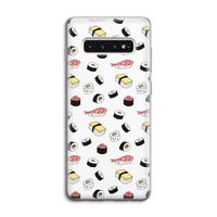 Sushi time: Samsung Galaxy S10 4G Transparant Hoesje