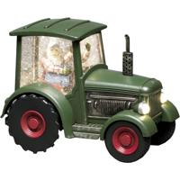 Konstsmide 4385-900 LED-decor Tractor Warmwit, Meerkleurig LED Groen Besneeuwd, Watergevuld, Timer, Schakelaar