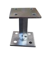 Waelbers Paalhouder hoogte verstelb 90x90 gv