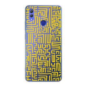 Majorelle Blue Print: Honor Note 10 Transparant Hoesje