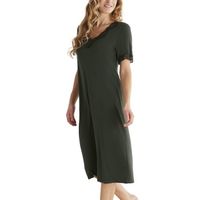 Damella Bamboo Plain Lace Short Sleeve Nightdress * Actie *