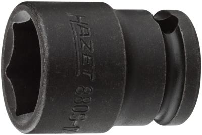 HAZET Krachtdopsleutel 880S-17 · 3/8 inch (10 mm) vierkant hol · Buiten-zeskant-tractieprofiel · SW 17 mm