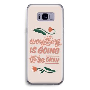 Optimistic flower girl: Samsung Galaxy S8 Transparant Hoesje