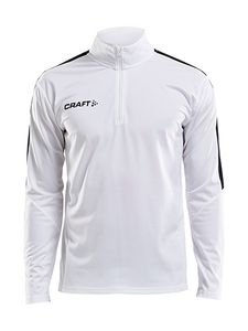 Craft 1905611 Progress Halfzip Tee LS M - White/Black - M