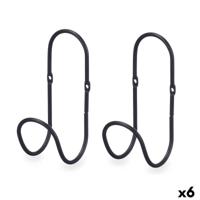 Hangers Gift Decor Zwart Metaal Set 2 Onderdelen (6 Stuks)