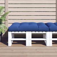 VidaXL Palletkussen 120x80x12 cm stof koningsblauw
