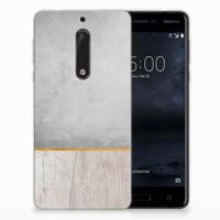 Nokia 5 | Bumper Hoesje | Wood Concrete