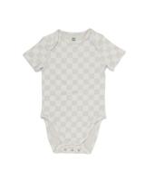 HEMA Baby meegroeiromper LENZING™ ECOVERO™ rib blokken blauw (blauw)