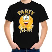 Verkleed T-shirt voor jongens - Party Time - zwart - carnaval - feestkleding voor kinderen - thumbnail