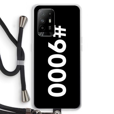 #9000: Oppo A95 5G Transparant Hoesje met koord