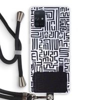 Moroccan Print: Samsung Galaxy A71 Transparant Hoesje met koord