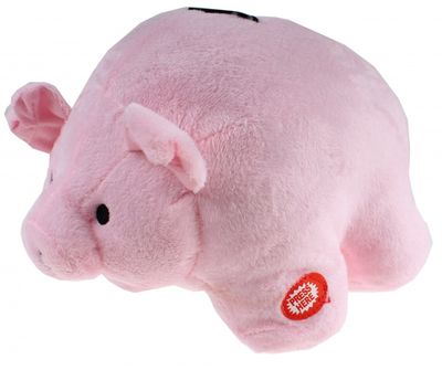 Tender Toys spaarvarken Piggy Bank pluche 17 cm roze Tender Toys spaarvarken Piggy Bank pluche 17 cm roze