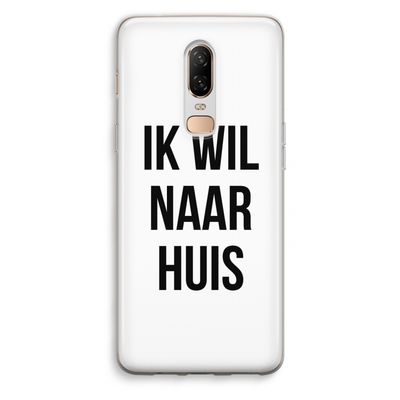 Ik wil naar huis: OnePlus 6 Transparant Hoesje