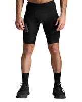 2XU Light Speed React Compression Shorts Black/White Reflective Heren