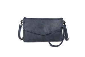 Wimona Envelop Schoudertasje / Clutch Alessandra Donker Blauw