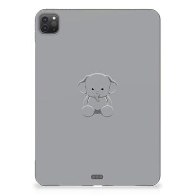 iPad Pro 11 (2024) Tablet Back Cover Grijs Baby Olifant iPad Pro 11 (2024) Tablet Back Cover Grijs Baby Olifant