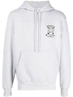 Maison Kitsuné hoodie en jersey à logo brodé - Gris