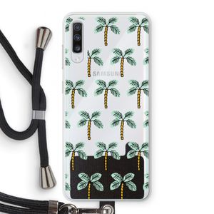 Paradise: Samsung Galaxy A70 Transparant Hoesje met koord