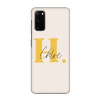 Amber Script: Volledig geprint Samsung Galaxy S20 Hoesje
