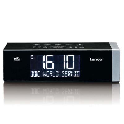 LENCO CR-640BK - Stereo FM Wekkerradio met radiogestuurde klok en AUX-ingang - Wit