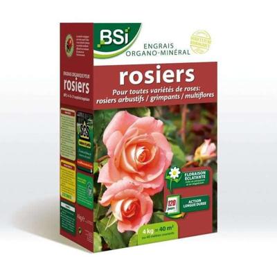 BSI - Biologische rozenmeststof - Voor alle soorten rozen - Briljante bloei - Langdurige werking - 4kg - Tot 40 m²