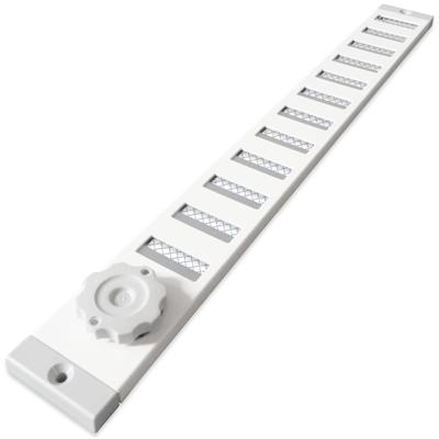 Aluminium Afsluitbaar Schuifrooster Opbouw 370 X 40mm - Wit