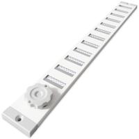 Aluminium Afsluitbaar Schuifrooster Opbouw 370 X 40mm - Wit