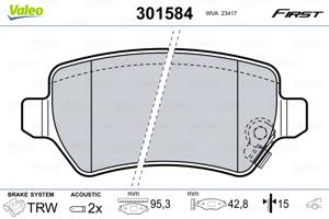 Valeo Remblokset 301584