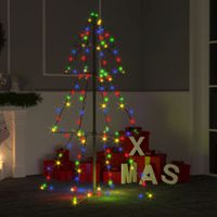 VidaXL Kegelkerstboom 160 led&apos;s binnen en buiten 78x120 cm