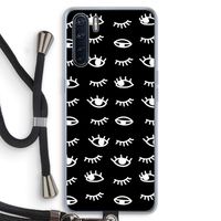 Eye pattern #3: Oppo A91 Transparant Hoesje met koord