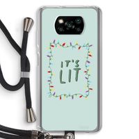It's Lit: Xiaomi Poco X3 Pro Transparant Hoesje met koord