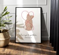 Wij zijn altijd samen master bedroom poster