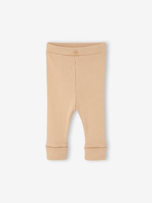 Lange legging voor baby's BASICS donkerbruin