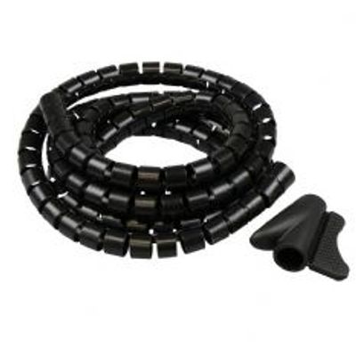 Ritsslang 22mm zwart 2M