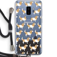 Doggy: Samsung Galaxy S9 Plus Transparant Hoesje met koord