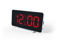 Slim-line Digitale Wekker - Dual Alarmklok - Groot Rood Display - USB Poort (HCG022)