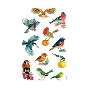 Vogel stickers - 3x stuks - stickervellen van dieren