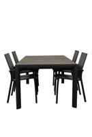 Qopps Kings tuintafel met Tampa stapelstoel