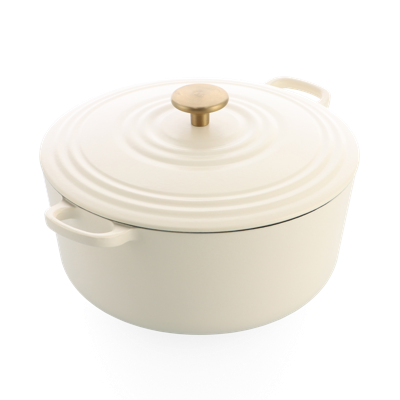 Bourgogne braadpan 28cm/6.7L Cream White