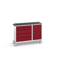 Bott Verso Montagewagen | 5 Lades | 1 Deur | Afrolrand | RAL 3004 - 16927152.24