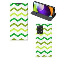 Samsung Galaxy A52 | Hoesje met Magneet | Zigzag Groen
