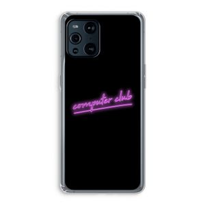 Vice Black: Oppo Find X3 Pro Transparant Hoesje