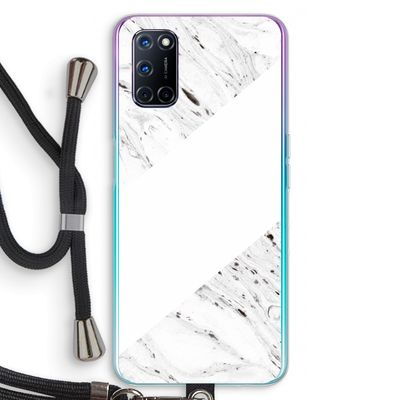 Biggest stripe: Oppo A52 Transparant Hoesje met koord