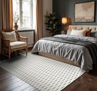 rabaul ikat grijs en beige vinyl tapijt modern