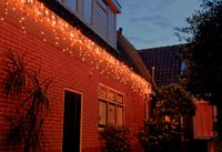 CONNECT DE LUXE KOPPELVERLICHTING ICICLE LIGHTS 200LED CLASSIC 400X100CM 30 STRENGEN, RUBBER KABEL ZWART - Annas collection