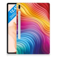 Back Cover voor Samsung Galaxy Tab S7FE Regenboog