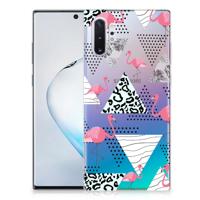 Samsung Galaxy Note 10 Plus | TPU Hoesje | Flamingo Triangle