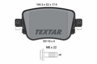 Remblokkenset, schijfrem TEXTAR, u.a. für Audi, Seat, VW, Skoda - thumbnail