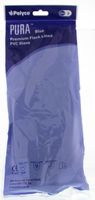 Pura Handschoen latexvrij blauw 8/M (1 Paar)