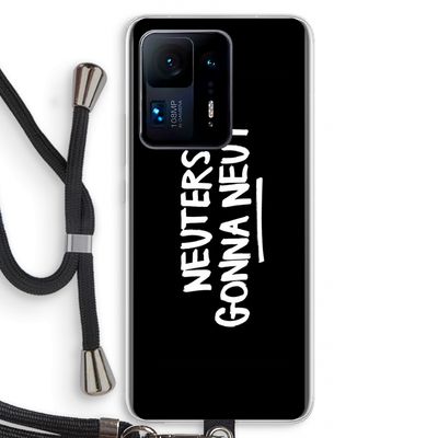 Neuters (zwart): Xiaomi Mi Mix 4 Transparant Hoesje met koord